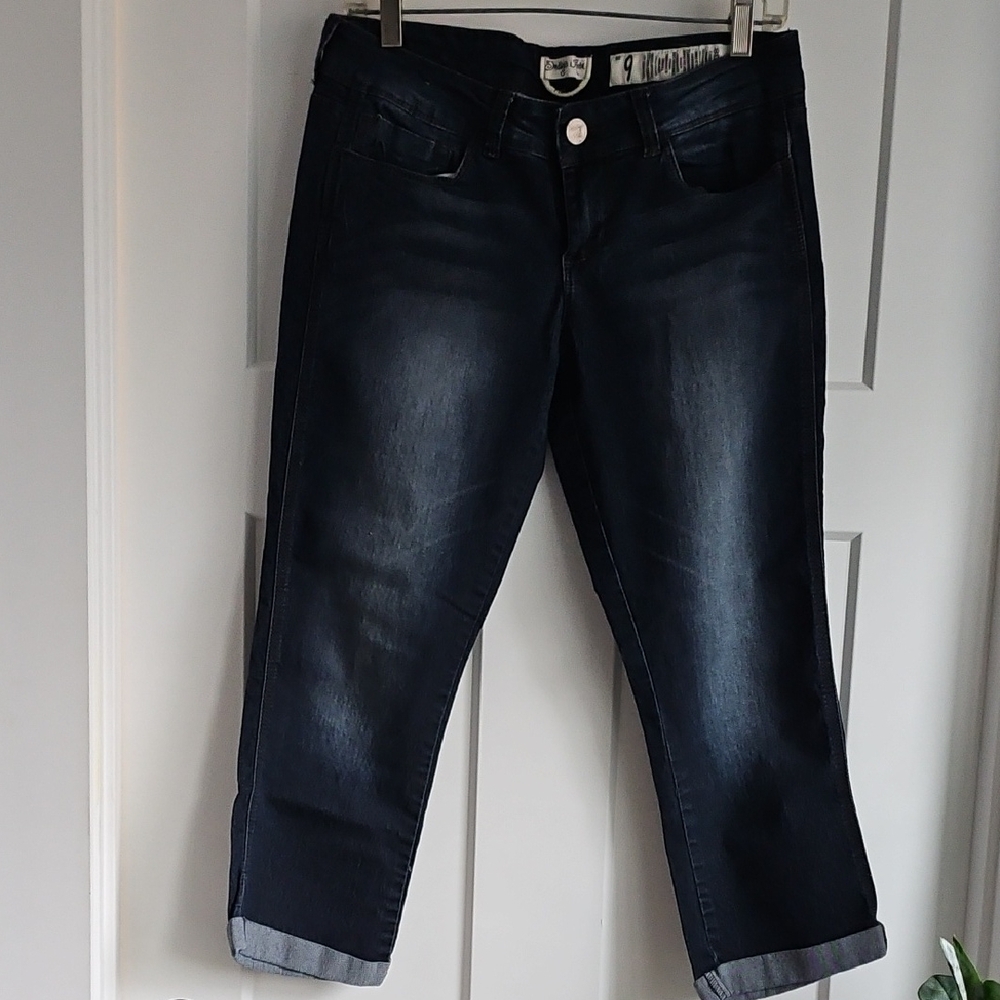 Classic Navy Women's Cropped Jeans